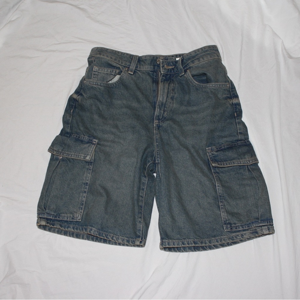 Men's Denim Cargo Shorts